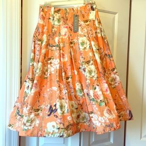 Gracia peach floral Garden Party bubble skirt